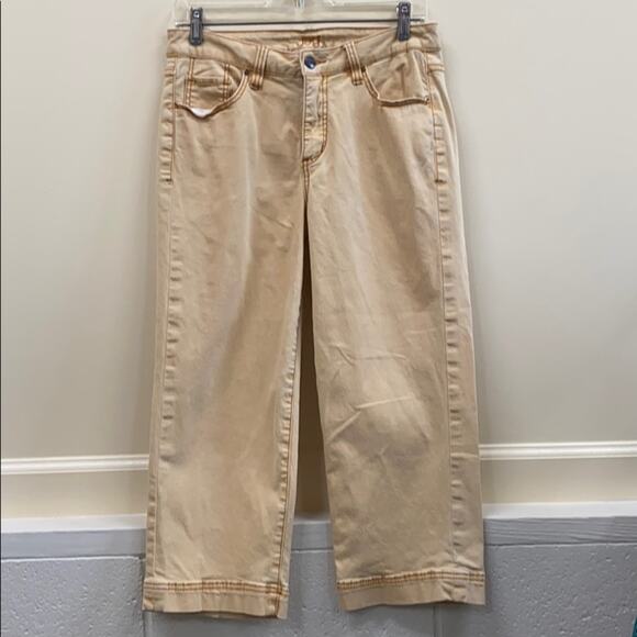 Jag 8 butter color stretch ankle pants - Picture 1 of 7